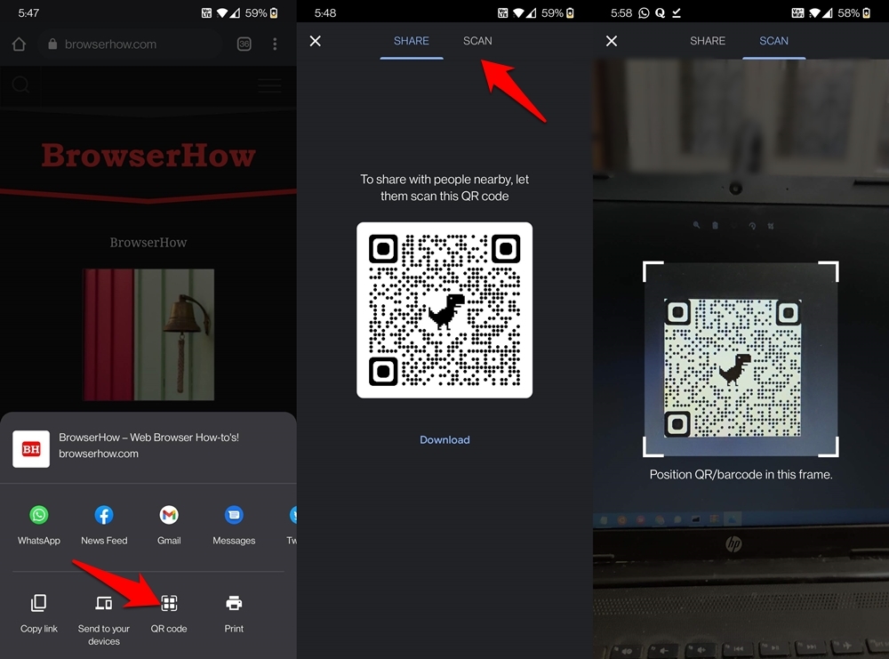 How to Generate QR Code for a Page in Chrome browser