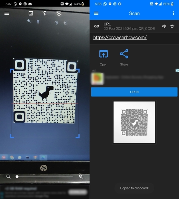 How to Generate QR Code for a Page in Chrome browser