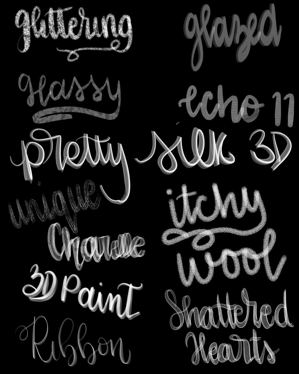 Discover the Best Funky Lettering Brushset for Procreate BrushesPack