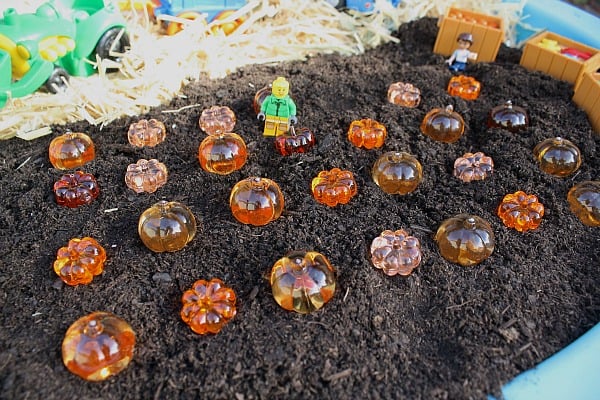 Pumpkin Patch Small World Sensory Play Buggy and Buddy