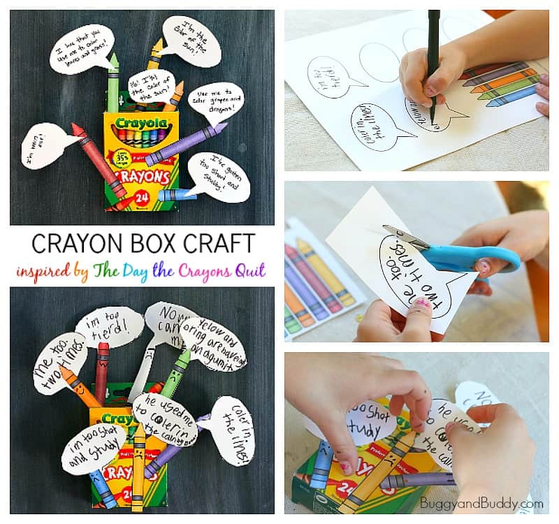 Crayon Box Craft Inspired by The Day the Crayons Quit Buggy and Buddy