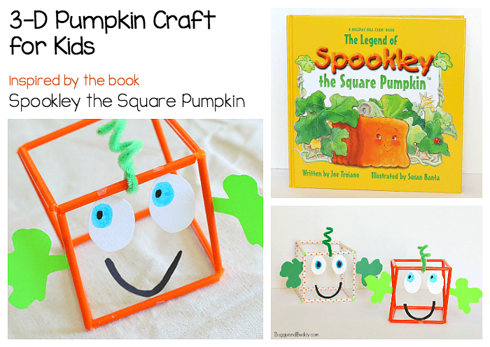 3D Spookley the Pumpkin Math Activity Buggy and Buddy