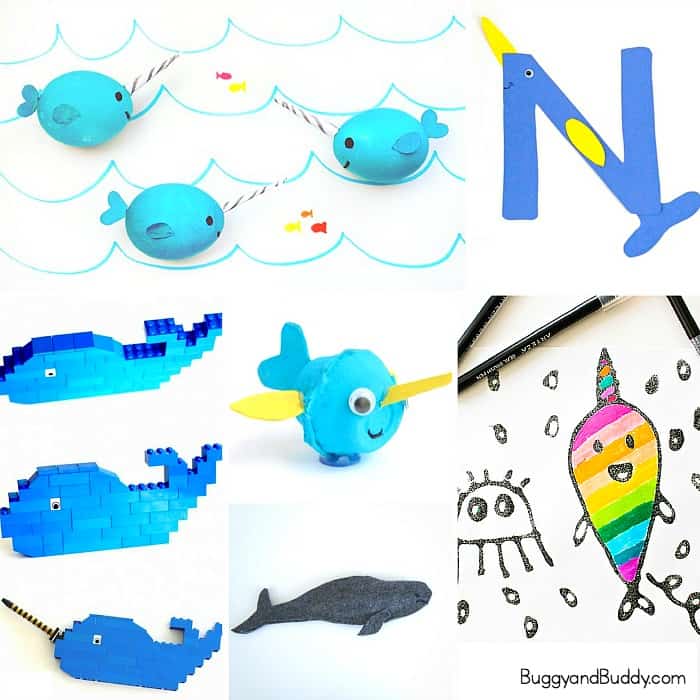 10 Adorable Narwhal Crafts for Kids Buggy and Buddy