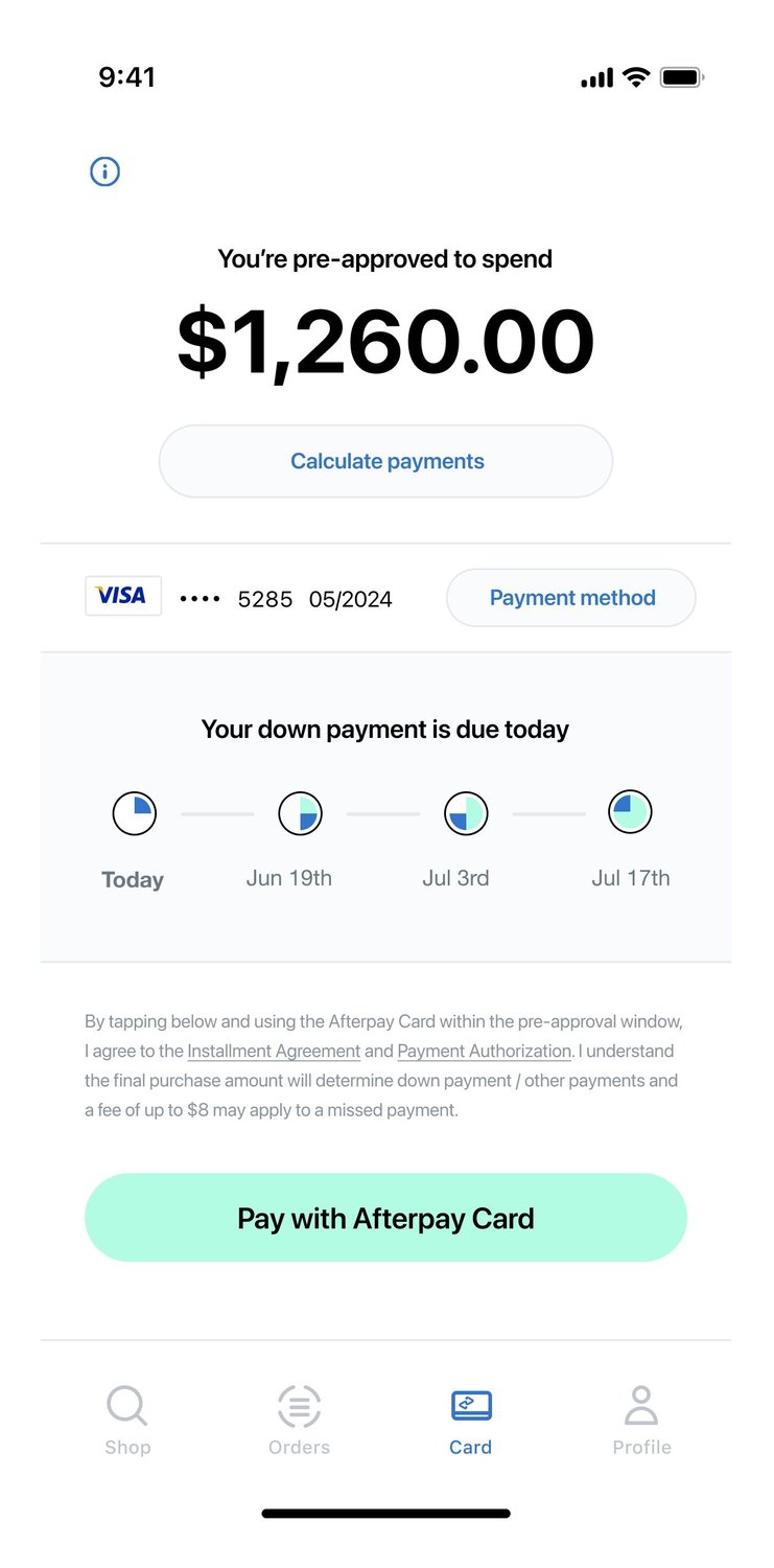 Afterpay Now available in stores!