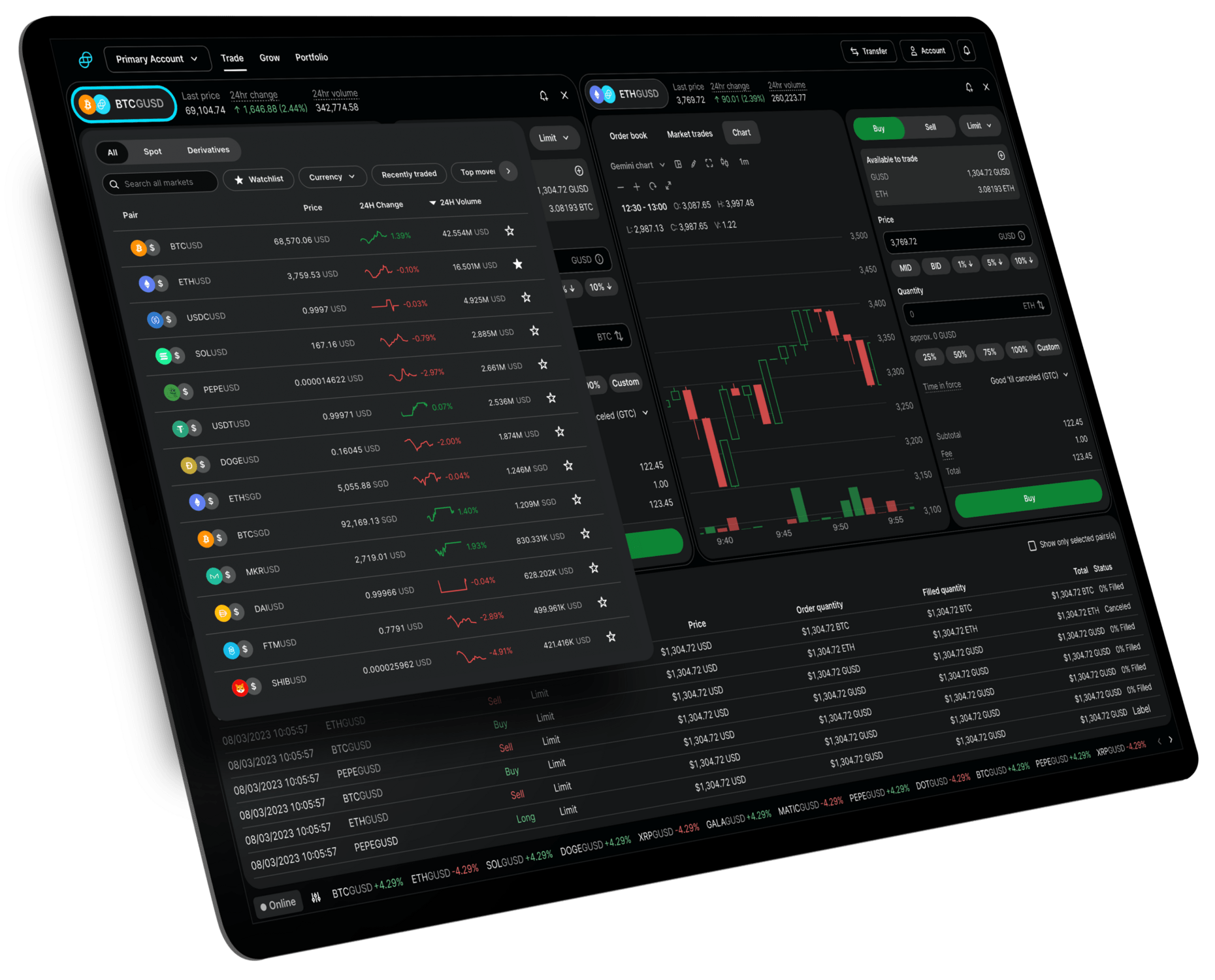 Advanced Crypto Trading Platform ActiveTrader Gemini