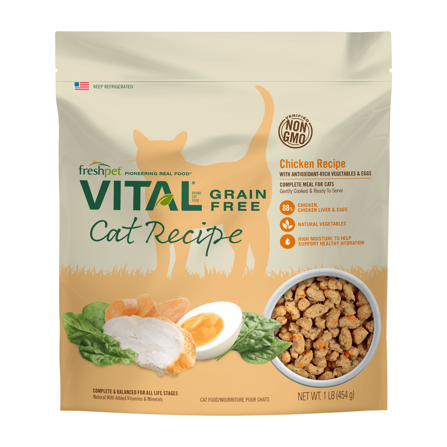 Freshpet® Vital Grain Free Chicken and Egg Cat Food