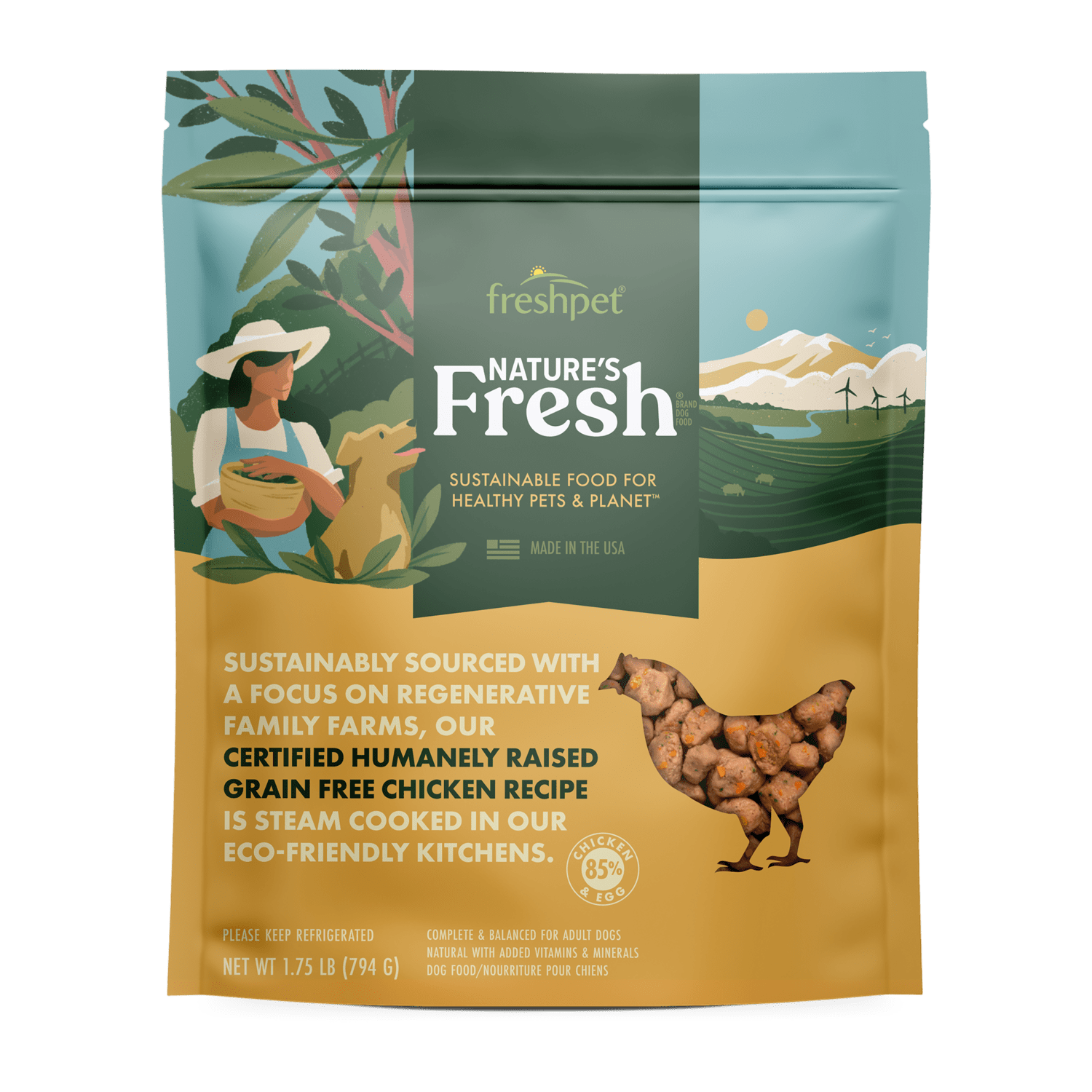 Freshpet® Nature’s Fresh Grain Free Chicken Carrot Dog Food