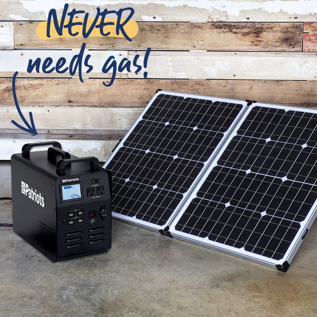 Portable Solar Generator Patriot Power 1800 4Patriots