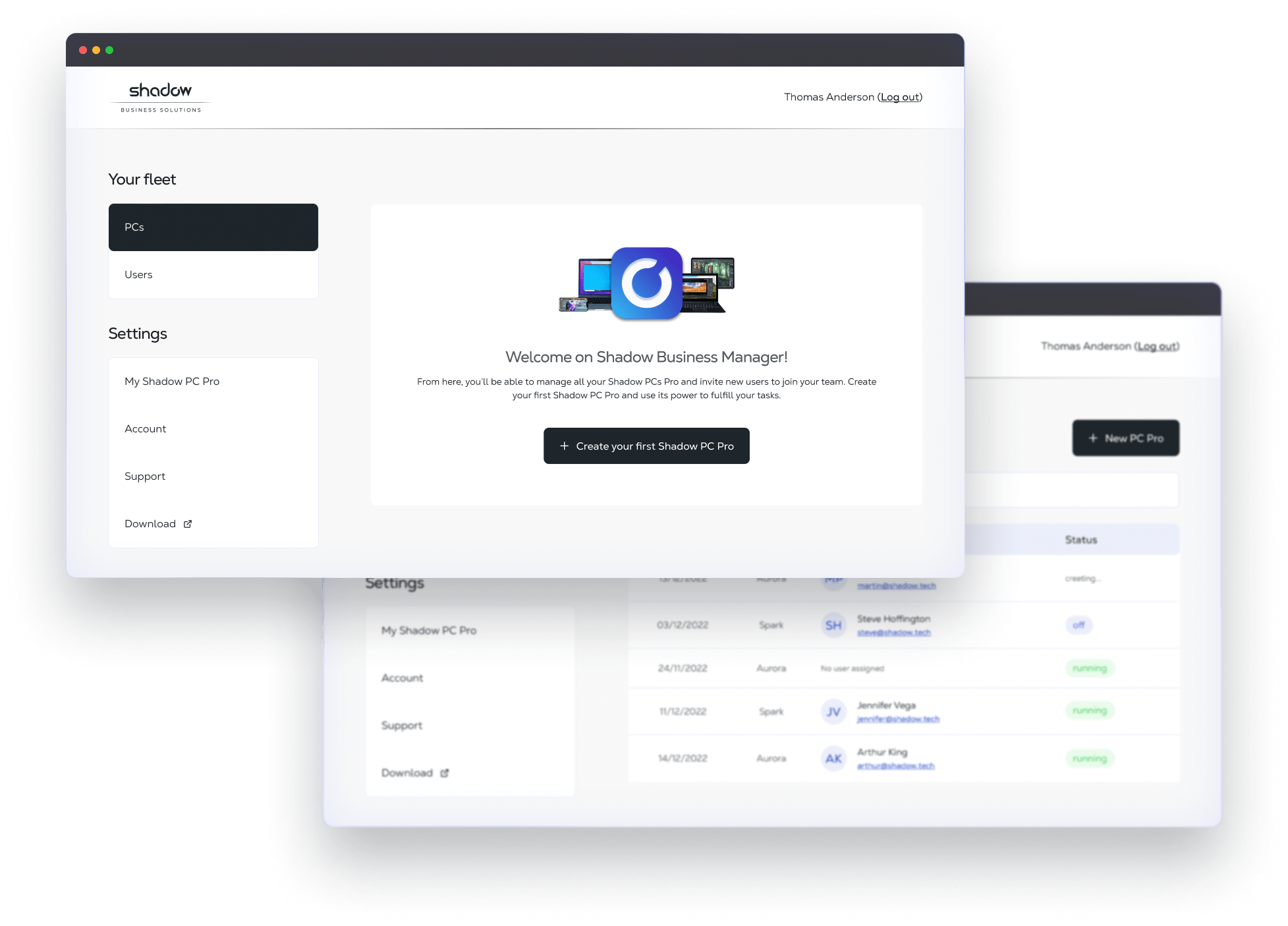 Shadow PC Enterprise Features Cloud Computing for Enterprises Shadow.tech