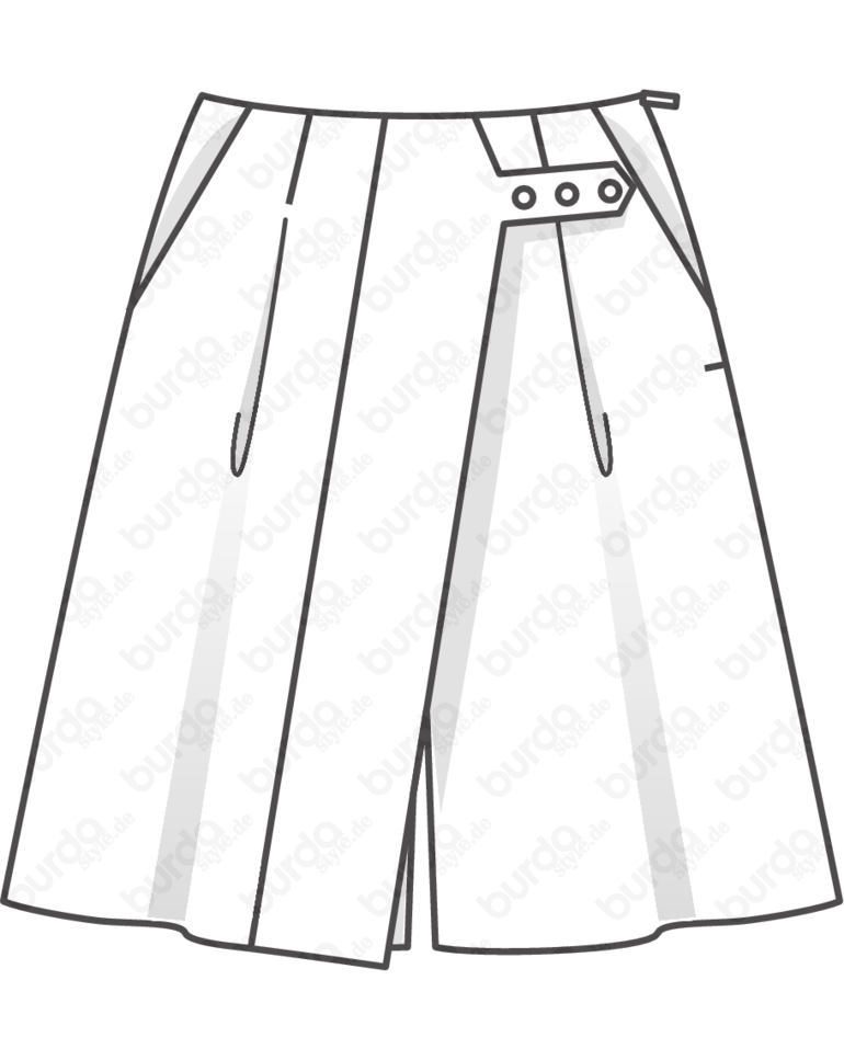 Schnittmuster für Hosenröcke NähInspirationen von burda style.