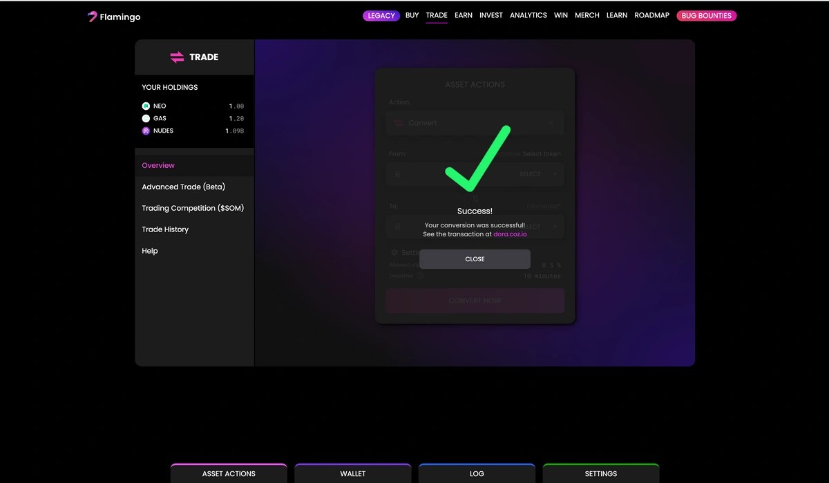 Blog How to Exchange Tokens via Neobased Flamingo Finance