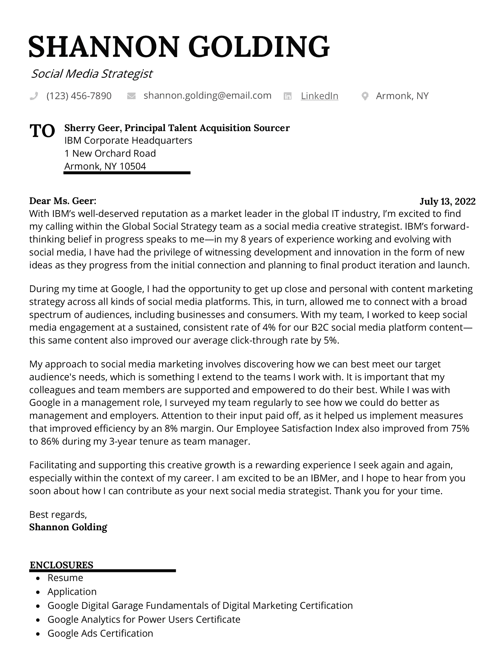 3 Social Media Manager Cover Letter Samples, Tips—2022