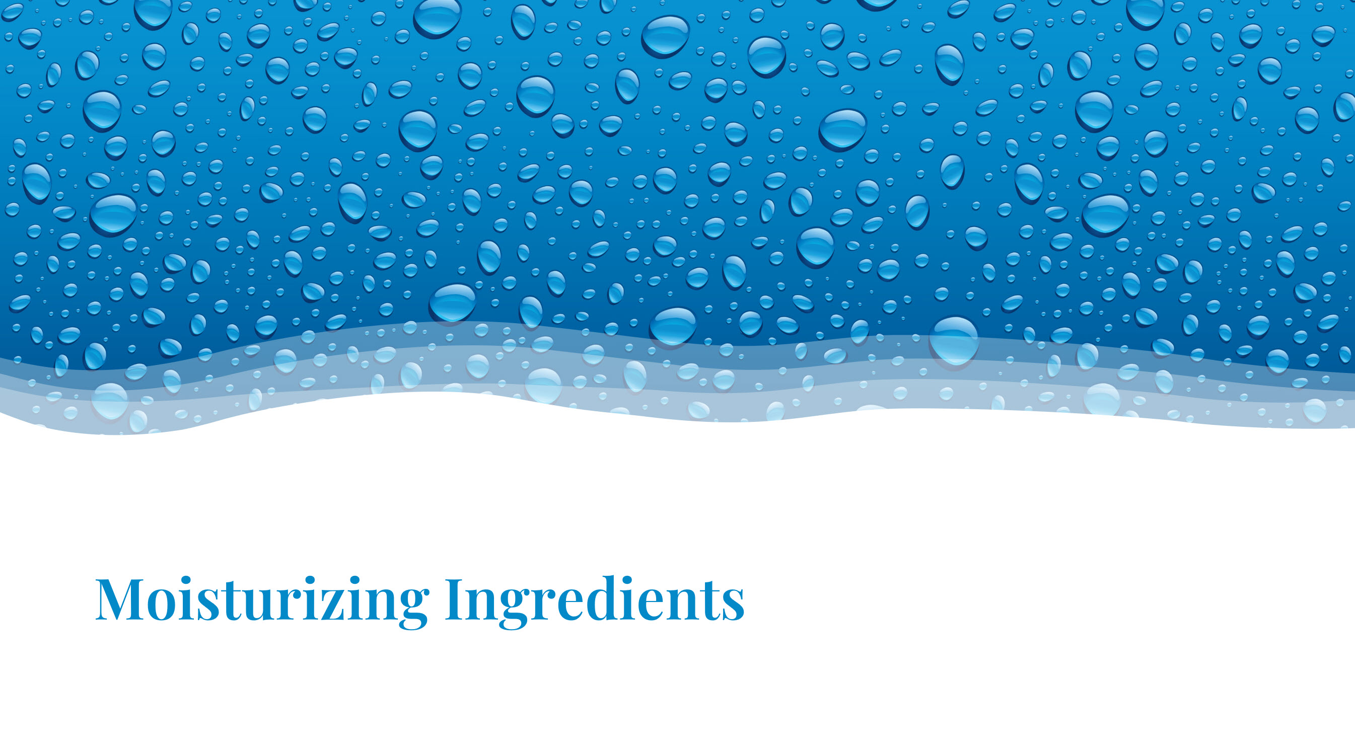 Moisturizing Ingredient Dictionary