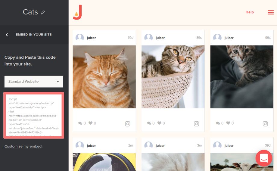 Instagram Aggregator site Instagram Feed Juicer Social