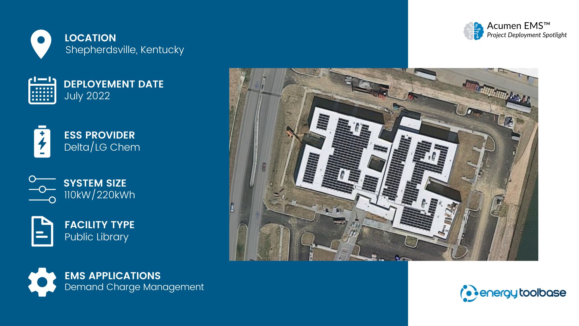 Kentucky Public Library Installs Solar + Storage at New 45,000square