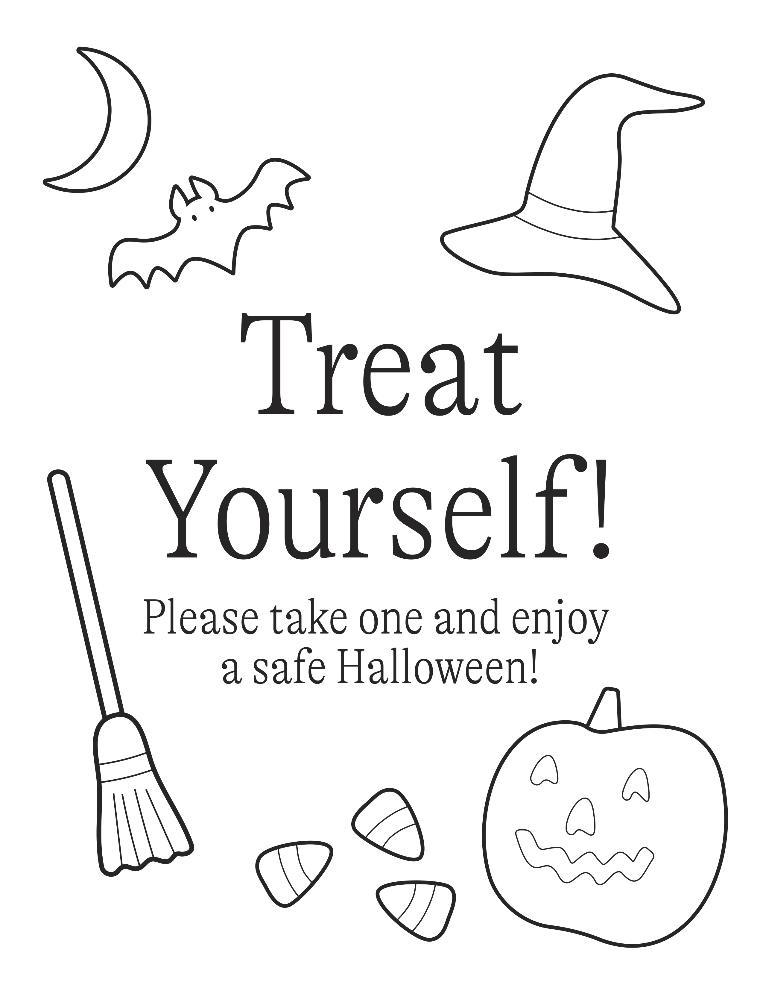 Free Printable Halloween Signs for Your Front Door A Blog by Primary
