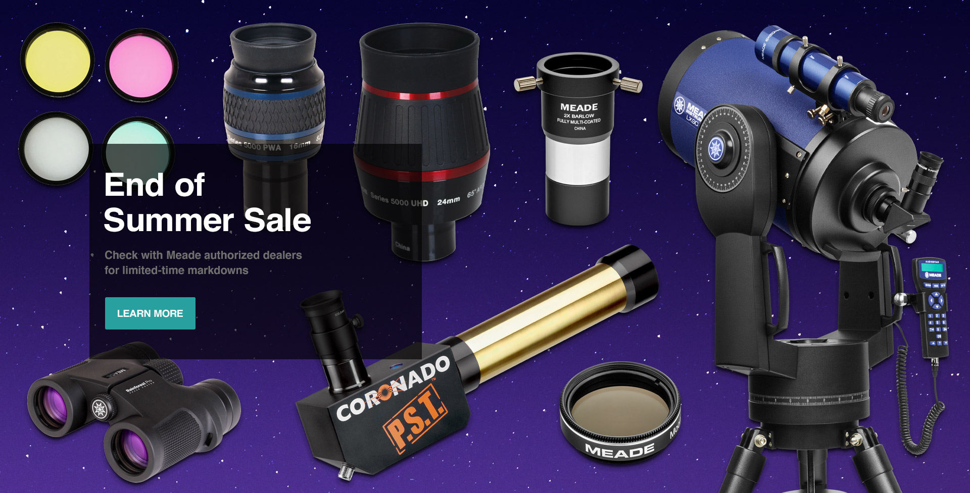 Meade Instruments Telescopes, Solar Telescopes, Binoculars, Spotting Scopes