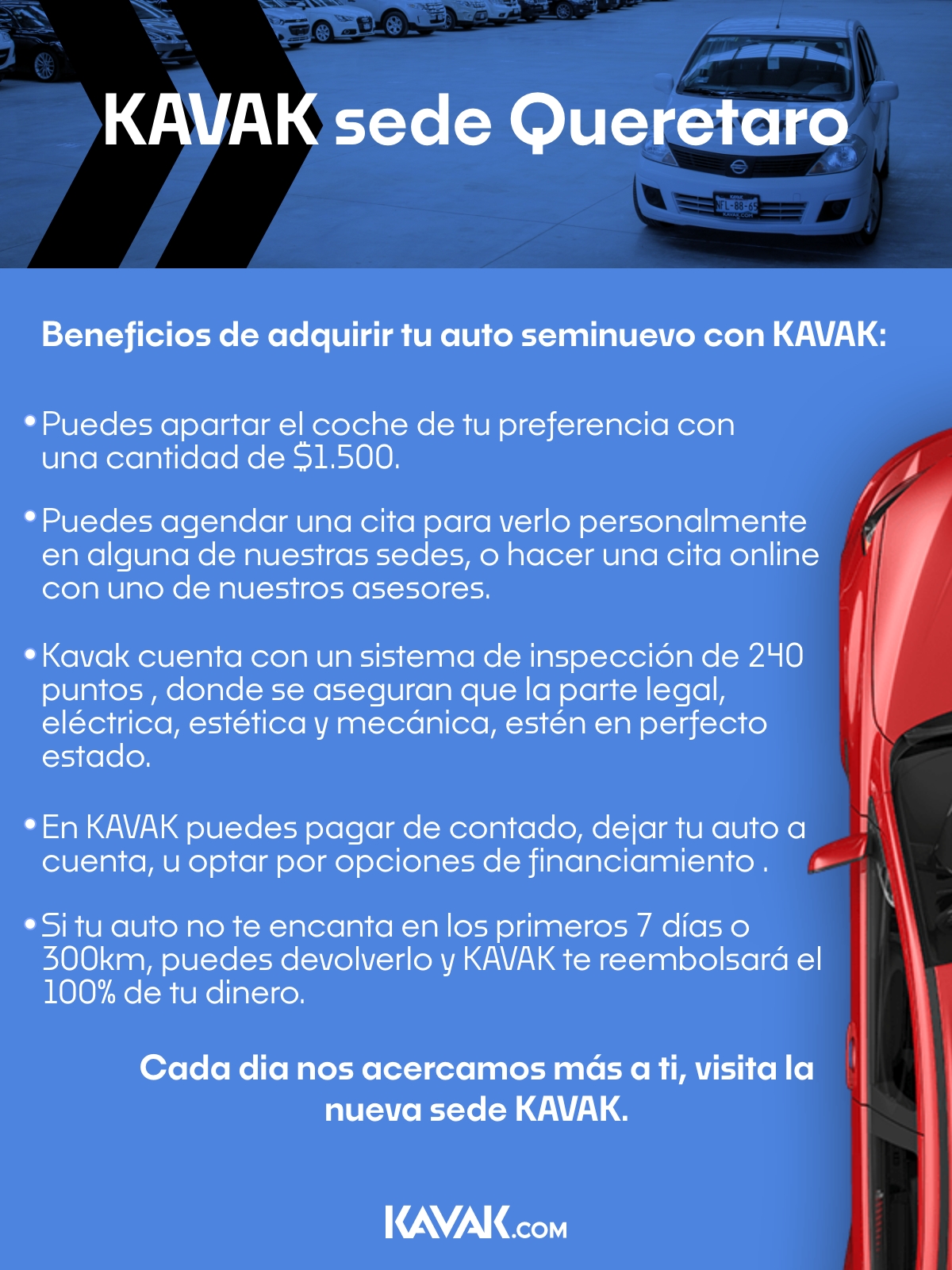 Autos usados Queretaro nueva sede Comprar con Kavak