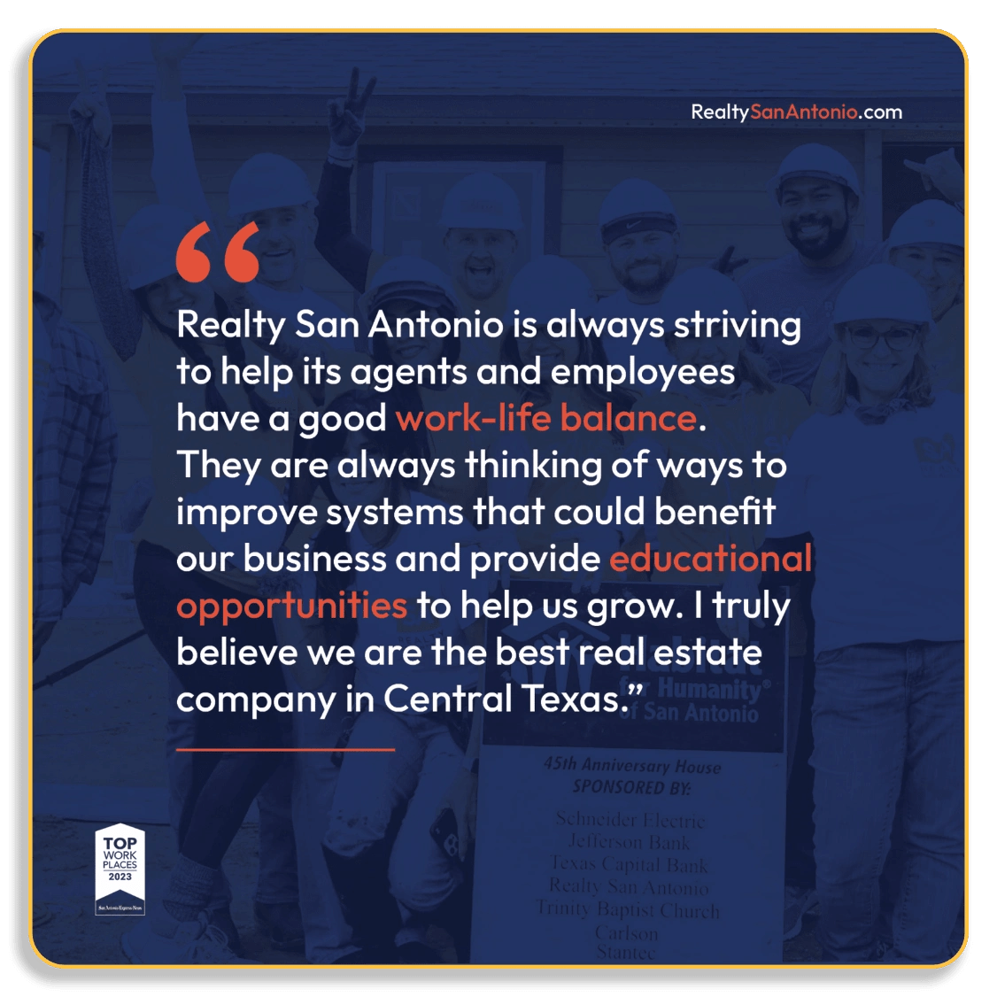 Realty San Antonio Achieves Top Workplaces 2023 Recognition Realty