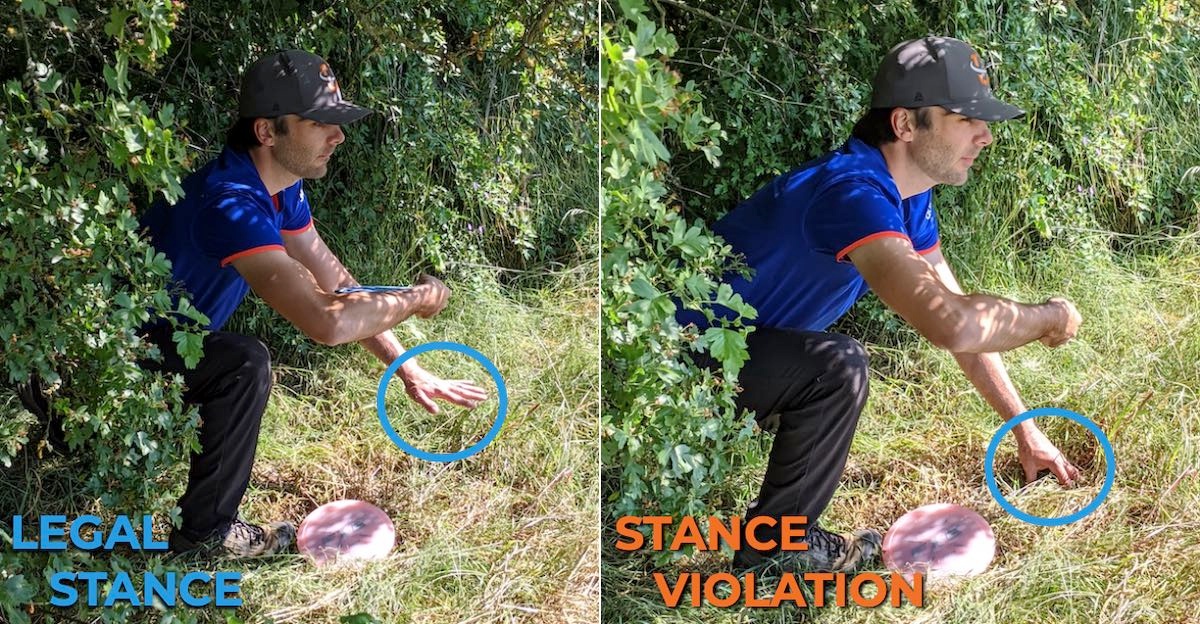 Disc Golf Rules Explained Foot Faults & Legal Stances Release Point