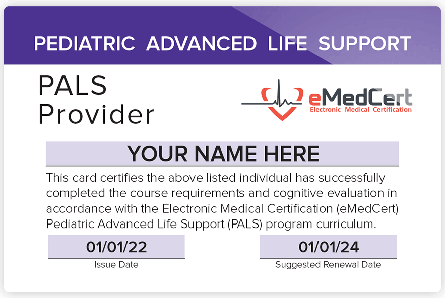 PALS Online Course eMedCert