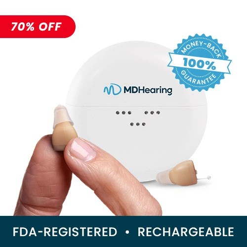 Shop the MDHearing® NEO Tiny Rechargeable Hearing Aid