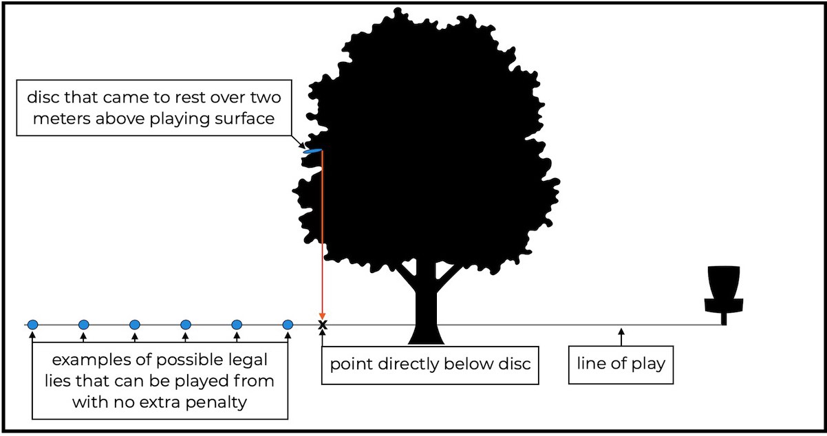Disc Golf Rules Explained Relief Release Point The UDisc Blog