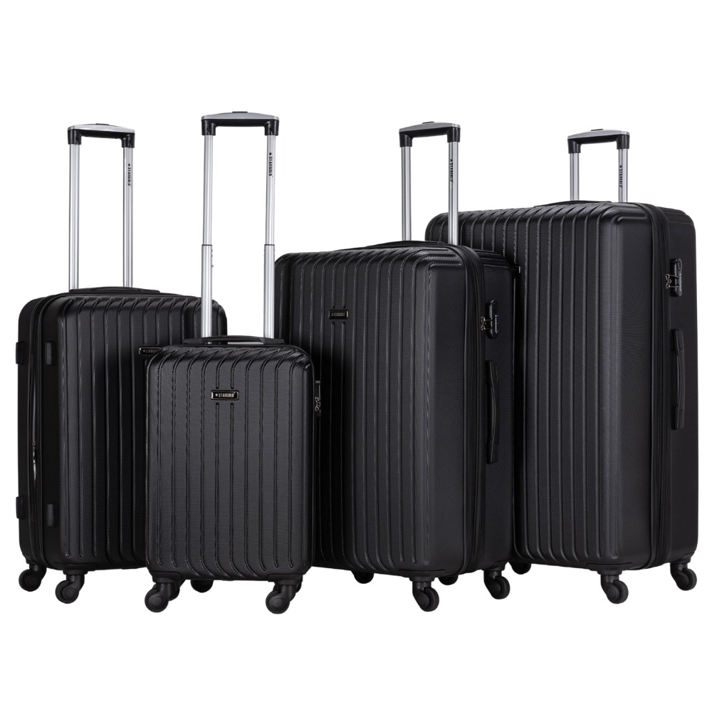STARGOLD Best Suitcase Set of 4 PCS ABS Hardside Lightweight 360