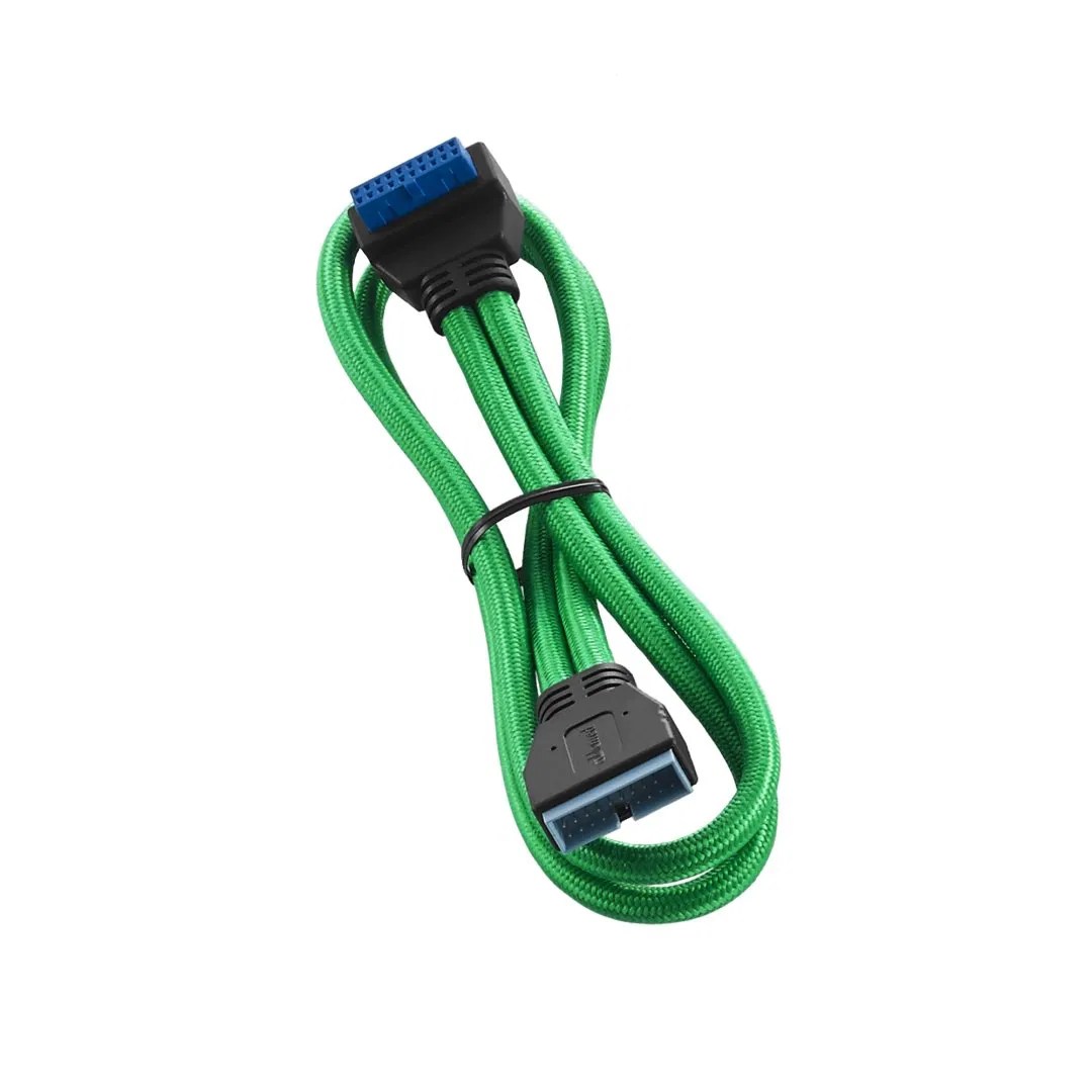CableMod ModFlex Right Angle Internal USB 3.0 50cm Green CableMod