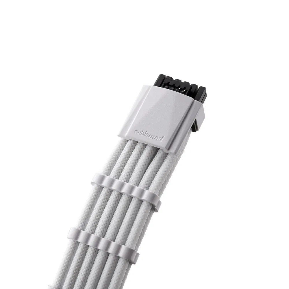 CableMod ESeries Pro ModMesh Sleeved 12VHPWR PCIe Cable for EVGA G / G+ / P / P+ / T (White