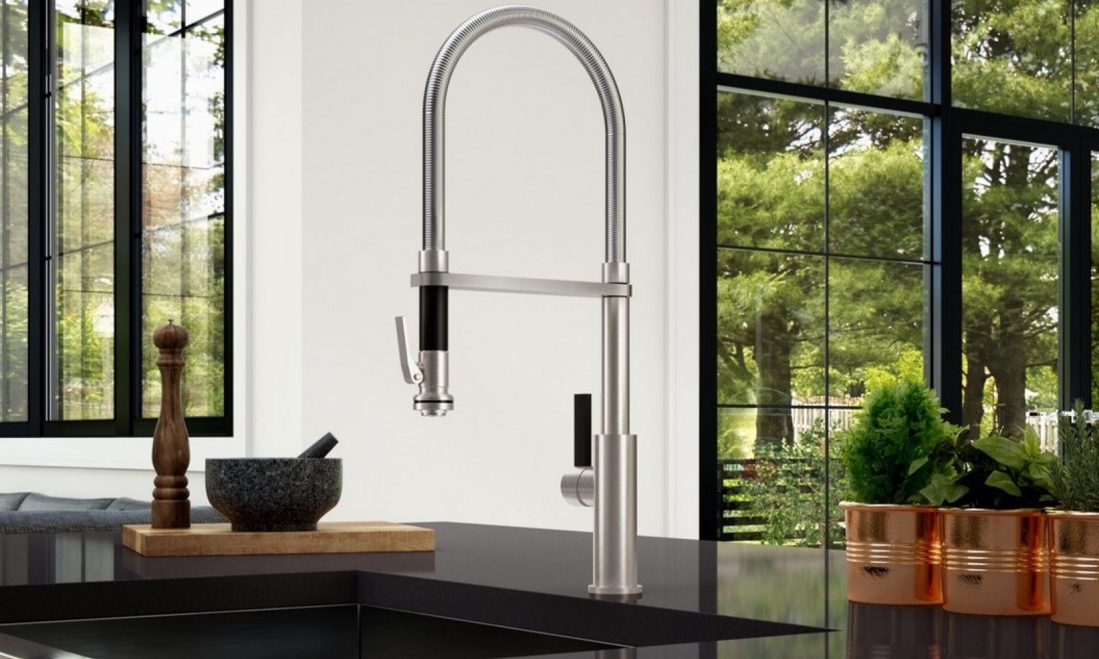 Squeeze Handle Kitchen Faucets California Faucets