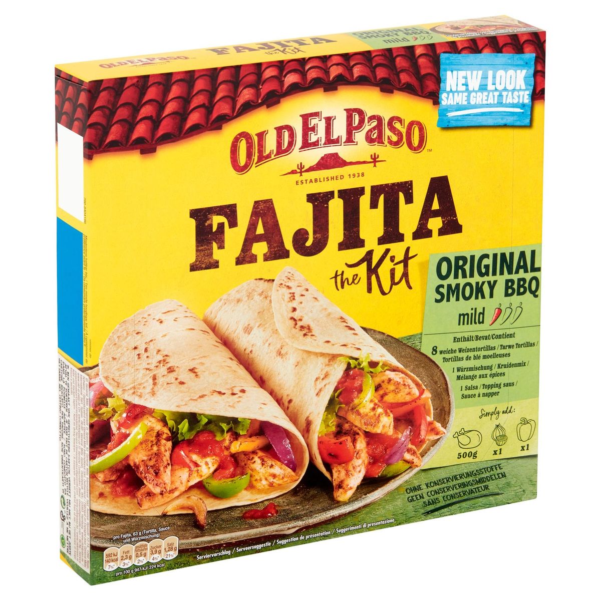 Old El Paso Fajita the Kit Original Smoky BBQ Mild 500 g Carrefour Site