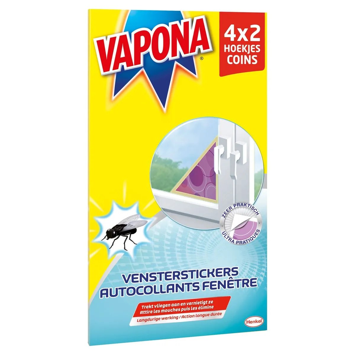 Stickers Fenêtres Coins 4 x 2 stickers Carrefour Belgique