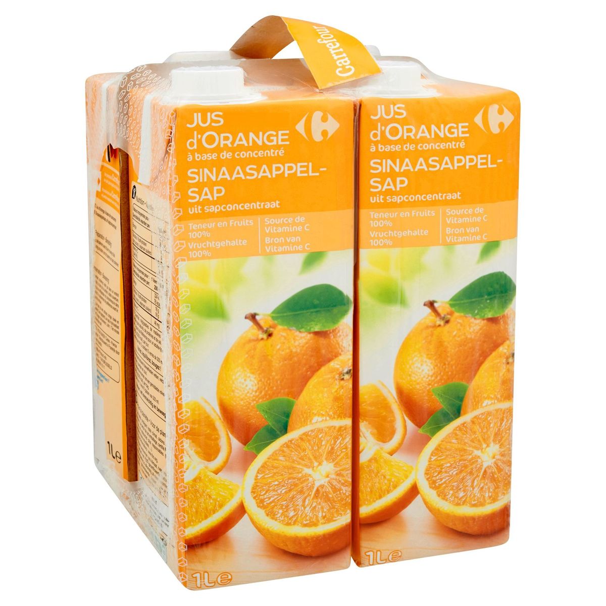 Carrefour Jus d'Orange à Base de Concentré 4 x 1L Carrefour Site
