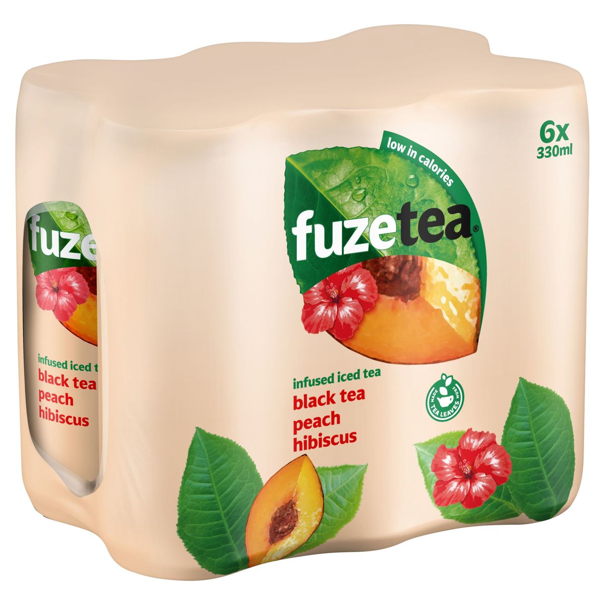 Fuze Tea Black Tea Peach Hibiscus Iced Tea 6 x 330 ml Carrefour Site