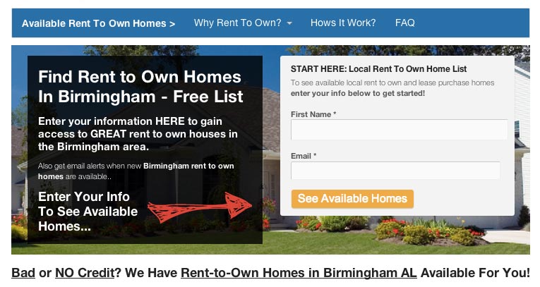 See Our Rent To Own Website Template For Real Estate Investors!