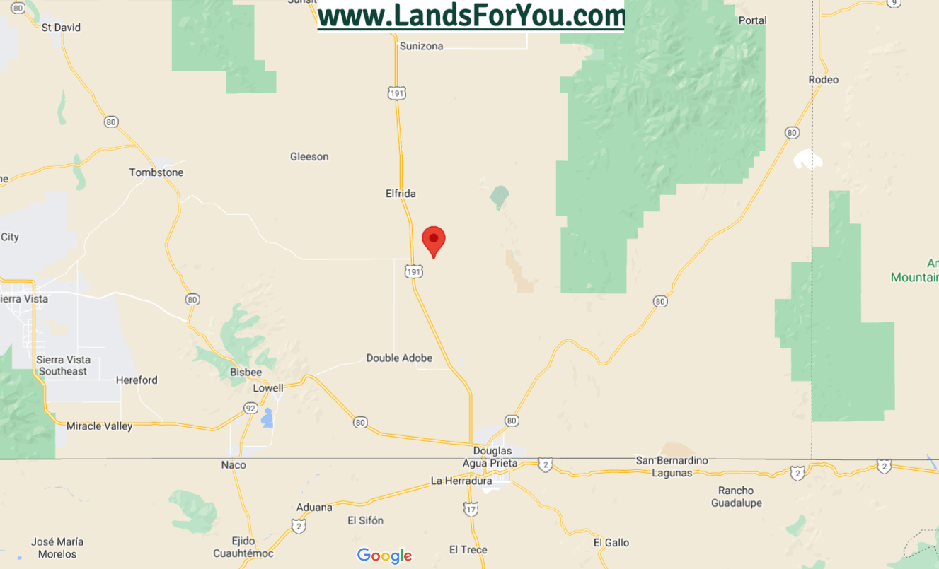 Land for Sale 2.53 Acres near Mcneal in Cochise County for only 199