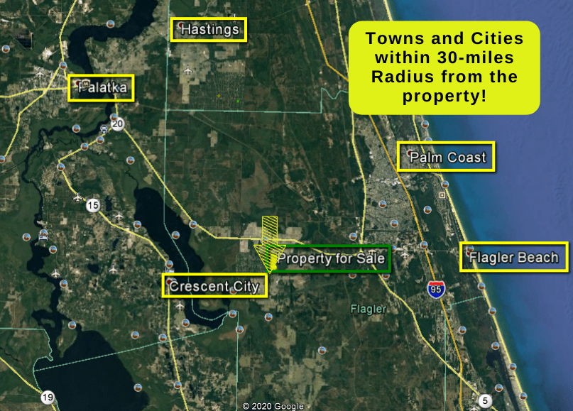 1.14 acres Flagler County, FL Mobile Homes OK The Lot Source