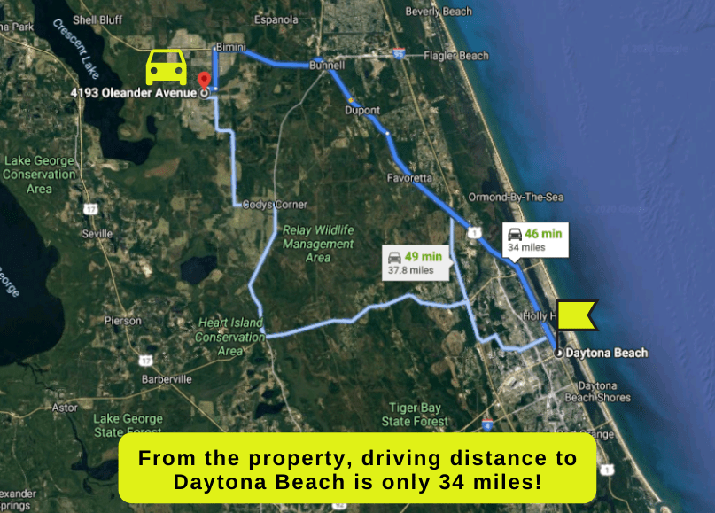1.14 acres Flagler County, FL Mobile Homes OK The Lot Source