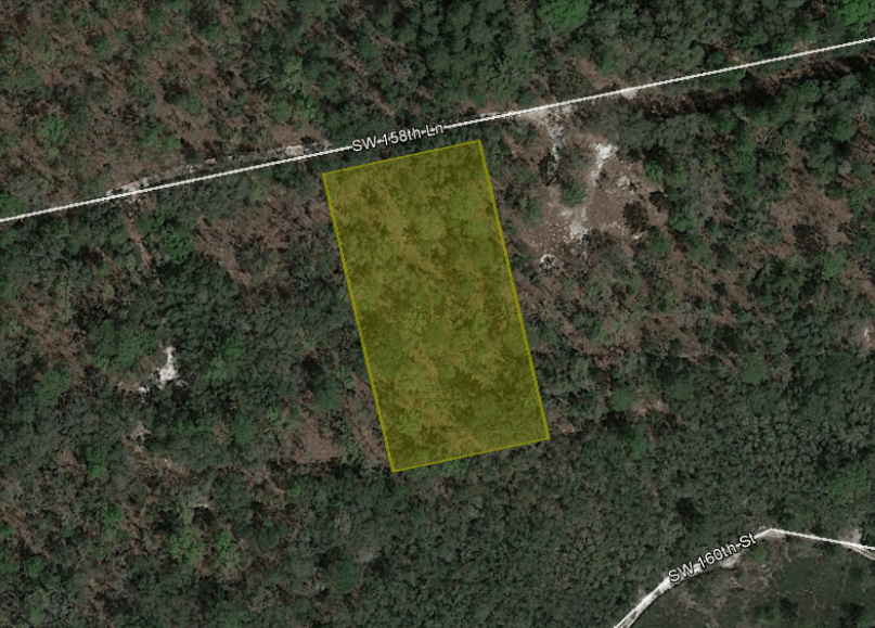 1.25 acres in Marion County, FL Mobile Homes and animals OK The Lot