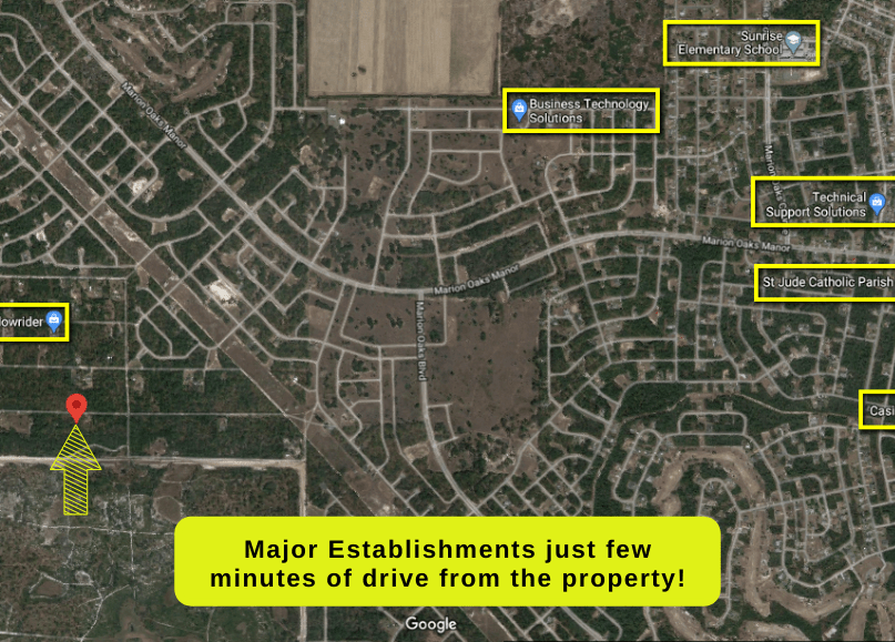 1.25 acres in Marion County, FL Mobile Homes and animals OK The Lot