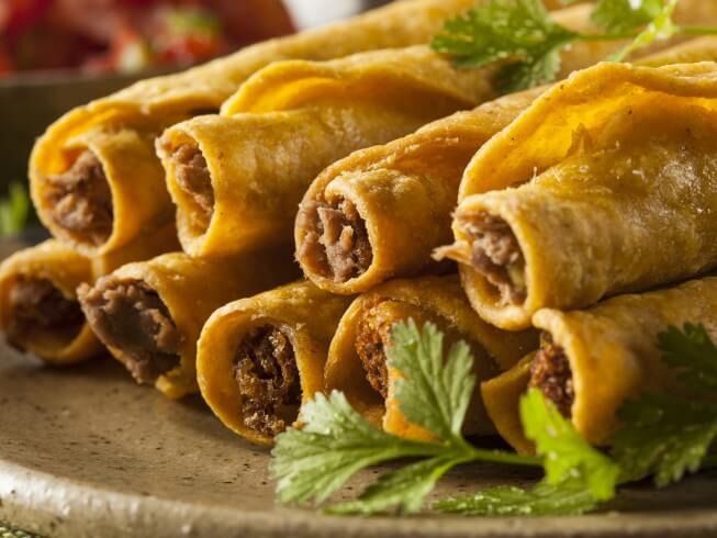 Baked Ground Beef Taquitos Recipe