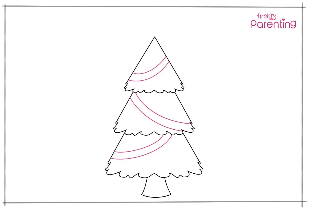 How to Draw a Christmas Tree for Kids