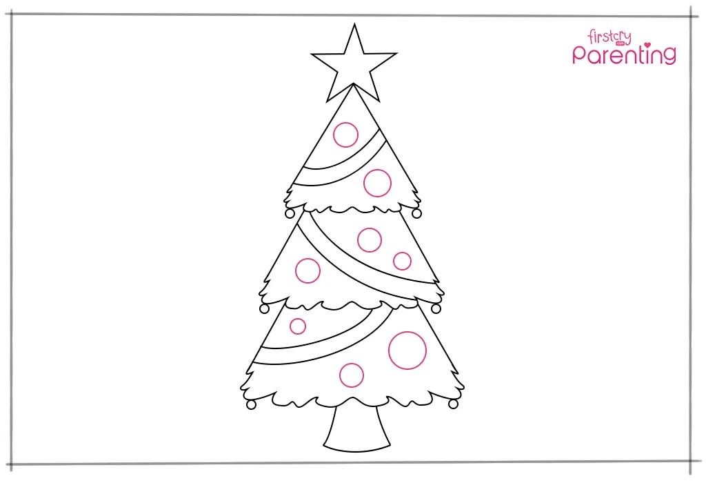 How to Draw a Christmas Tree for Kids