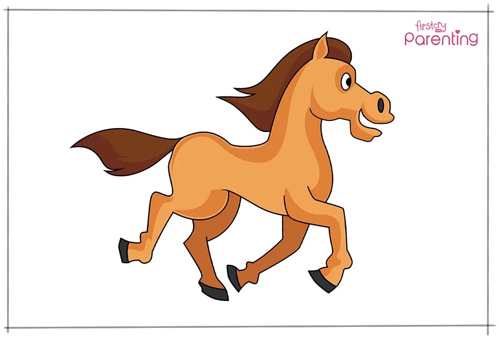 Horse Drawing For Kids