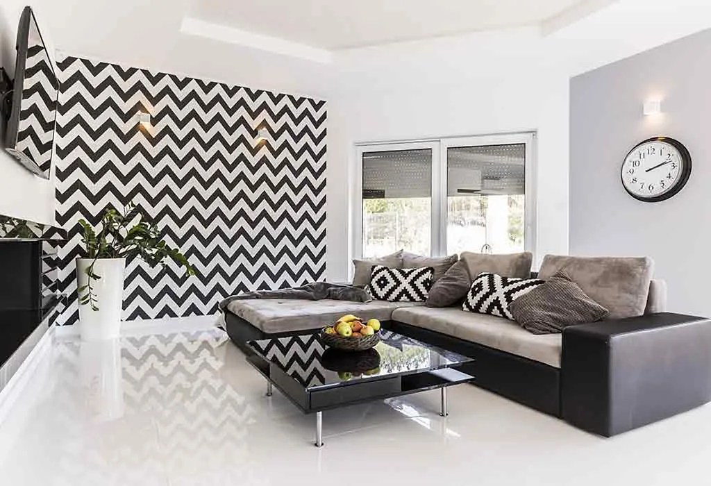 Bedroom Wall Painting Designs Black And White