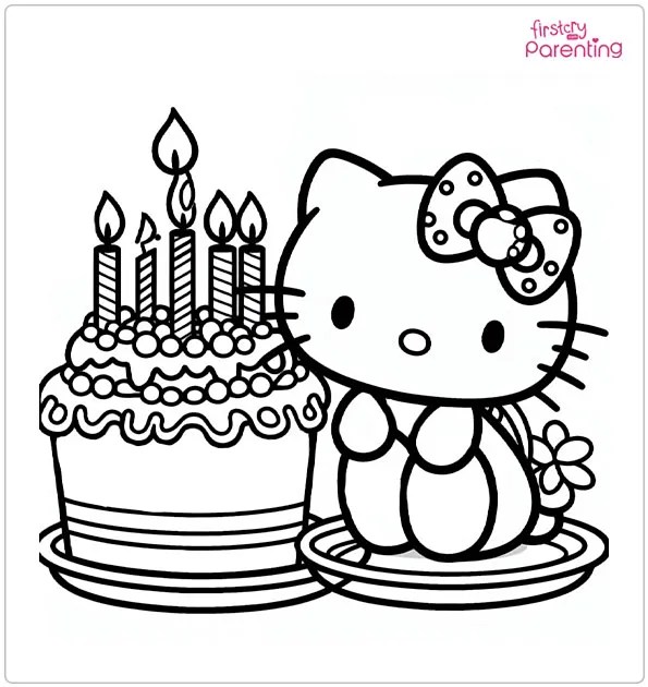 26 Hello Kitty Coloring Pages Free Printable, Sheets and Images for Kids