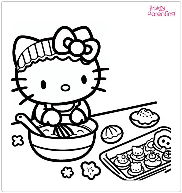 26 Hello Kitty Coloring Pages Free Printable, Sheets and Images for Kids