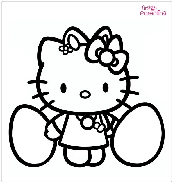 26 Hello Kitty Coloring Pages Free Printable, Sheets and Images for Kids