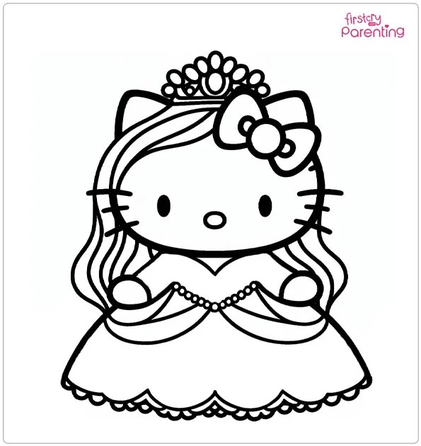Hello Kitty Princess Coloring Page Coloring Pages 4 U vrogue.co